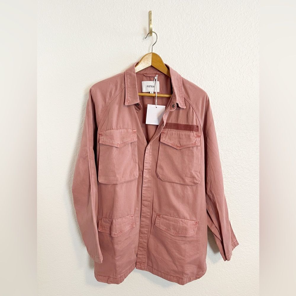 Pistola Brianna Oversized Utility Jacket in Clay Size Medium. NWT - Picture 6 of 9